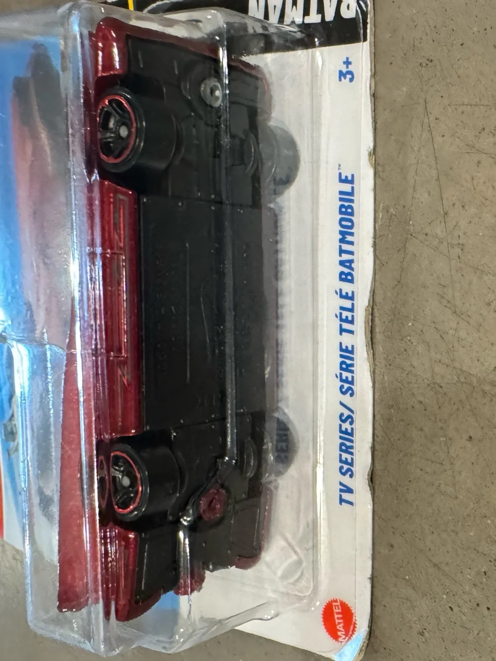 Hot Wheels Batman Red TV series Batmobile Toy Car- collect them all!